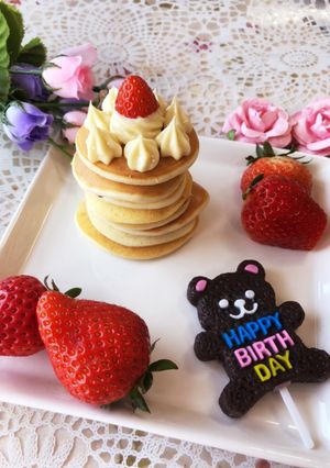離乳食誕生日に♡粉ミルクホイップクリーム-レシピのメイン写真