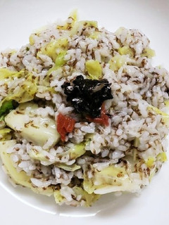 時短キャベツと海苔梅スープご飯-レシピのメイン写真