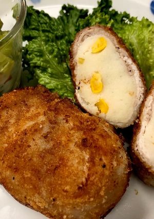 マッシュポテト&薄切り肉でコロッケ風-レシピのメイン写真