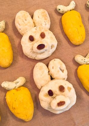 イースターバニーのデコパン-レシピのメイン写真