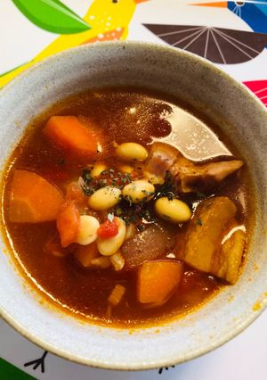 おかず感覚^_^ミネストローネスープ-レシピのメイン写真