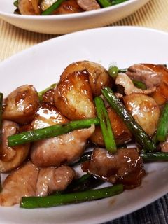 新じゃがと豚バラ肉のテリっと炒め-レシピのメイン写真