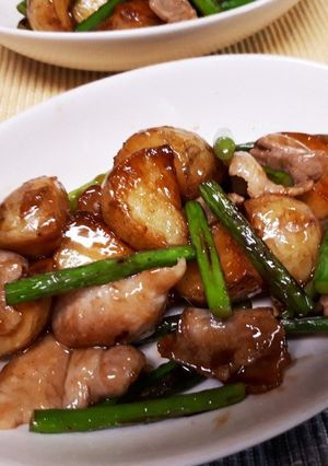 新じゃがと豚バラ肉のテリっと炒め-レシピのメイン写真