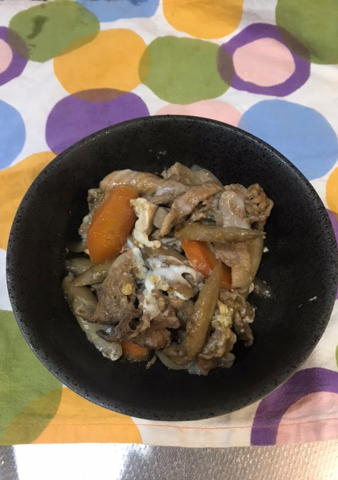 豚ごぼうの卵とじ-レシピのメイン写真