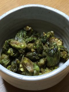 ふきのとう ピリ辛炒め-レシピのメイン写真