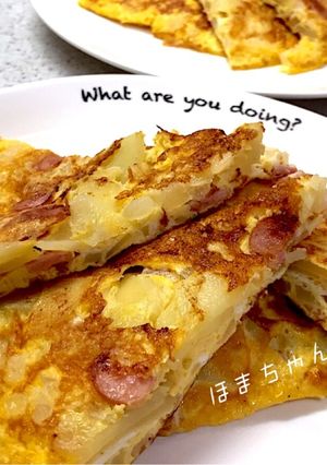 簡単でシンプルなオープンオムレツ♪-レシピのメイン写真