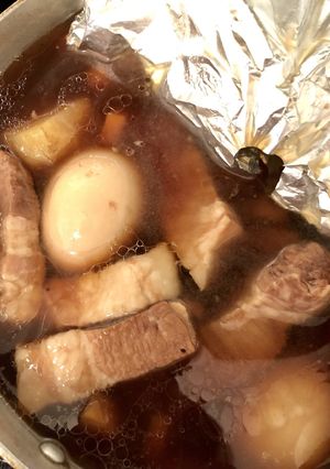 豚バラ買ったらやる事ァひとつ！(角煮)-レシピのメイン写真