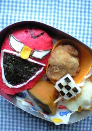 ★キャラ弁　ゴーオンジャー　レッド★-レシピのメイン写真
