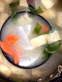 油揚げ☆根菜☆普段のお味噌汁-レシピのメイン写真