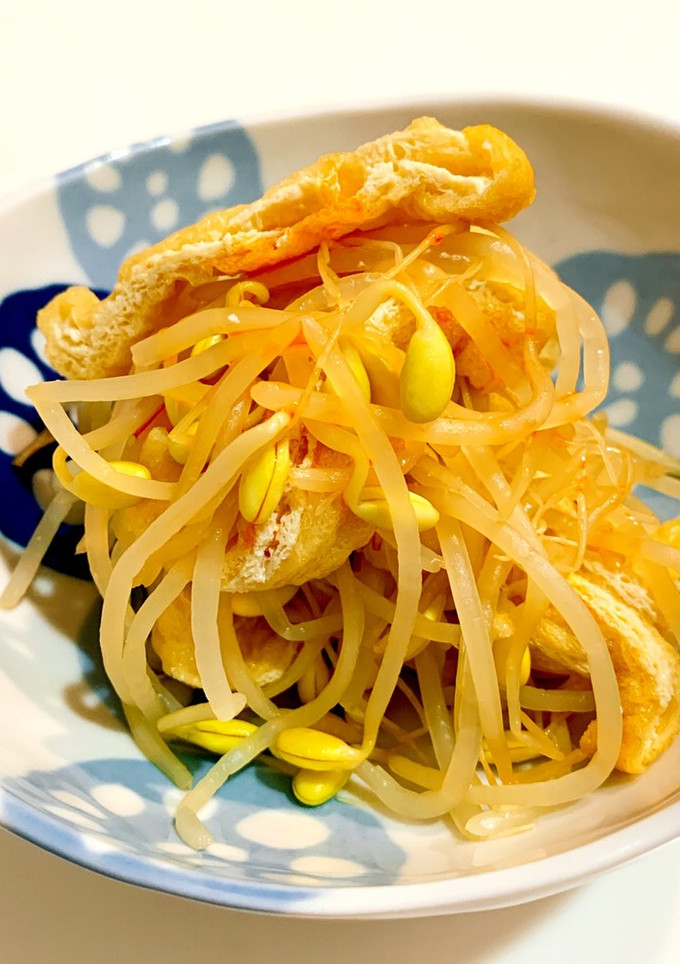簡単！ピリッと！豆もやしと揚げのおひたし-レシピのメイン写真