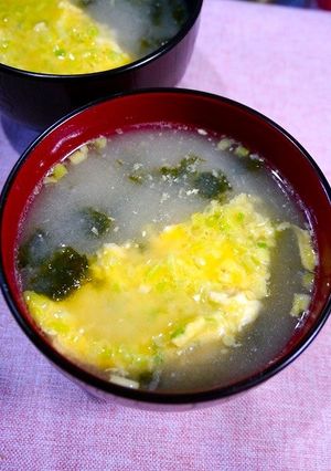 即席!やせるお味噌汁☆海苔たま-レシピのメイン写真