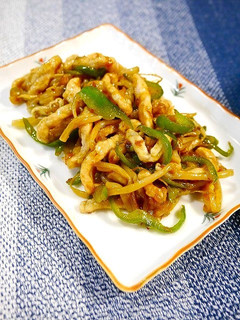 簡単!青椒肉絲風☆梅胡麻たれ-レシピのメイン写真