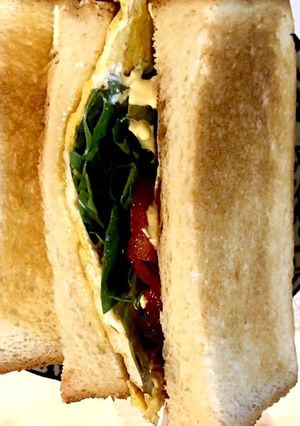 【簡単 男の手料理】朝食 サンドイッチ-レシピのメイン写真