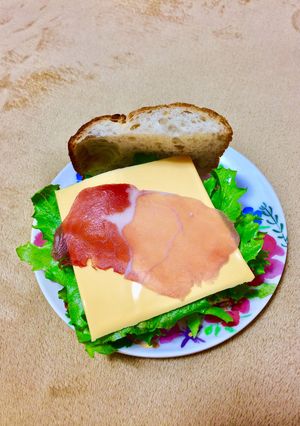 簡単バケットのサンドウィッチ１-レシピのメイン写真