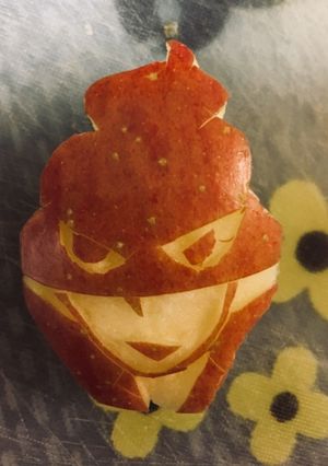 おしりたんてい かいとうＵりんご飾り切り-レシピのメイン写真