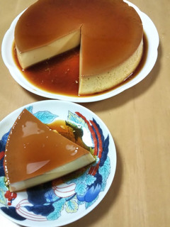 ケーキ型で大きなプリン-レシピのメイン写真