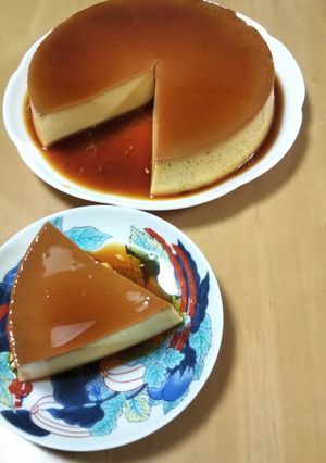 ケーキ型で大きなプリン-レシピのメイン写真