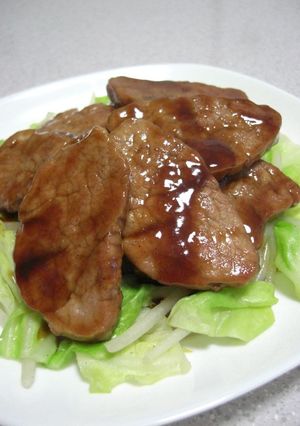 野菜もモリモリ☆豚肉のこってり焼き♪-レシピのメイン写真