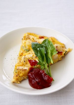 冷凍野菜で【野菜のスパニッシュオムレツ】-レシピのメイン写真