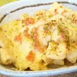山椒香る油揚げの明太チーズ焼き