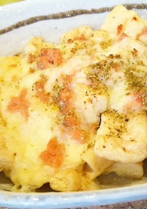 山椒香る油揚げの明太チーズ焼き-レシピのメイン写真