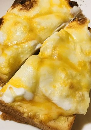 簡単材料で作るマシュマロ＆チーズトースト-レシピのメイン写真