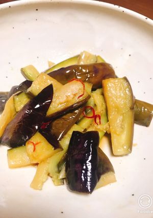 簡単なすのごま油炒め ポン酢和え-レシピのメイン写真