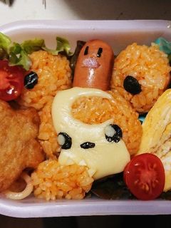 ポケモンキャラ弁 ヒメグマ♡-レシピのメイン写真