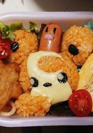 ポケモンキャラ弁 ヒメグマ♡-レシピのメイン写真