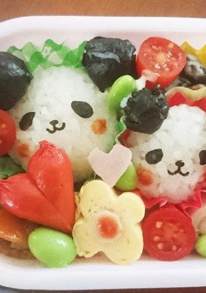 パンダさん弁当♪-レシピのメイン写真