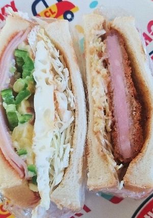 ボリュームたっぷりサンド♪目玉バージョン-レシピのメイン写真