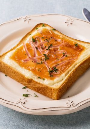 明太マヨ風味のクロックムッシュ風トースト-レシピのメイン写真