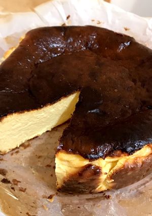 米粉を使ったバスクチーズケーキ-レシピのメイン写真
