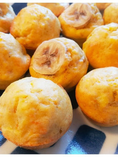 オイル不使用♡バナナ人参マフィン!離乳食-レシピのメイン写真