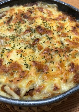 手抜きなマッシュポテトのミートグラタン-レシピのメイン写真