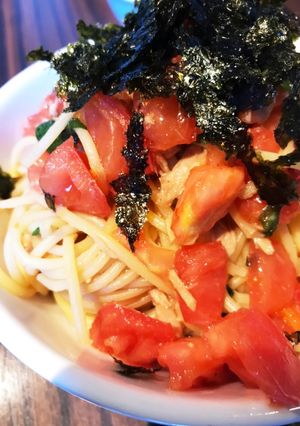 まかない～ツナとトマトの和風パスタ～-レシピのメイン写真