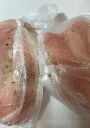 鶏むね肉のサラダチキン用ストック-レシピのメイン写真