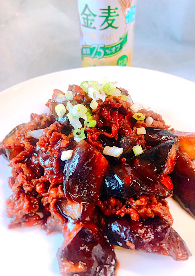 簡単！茄子と牛肉の甜麺醤炒め-レシピのメイン写真