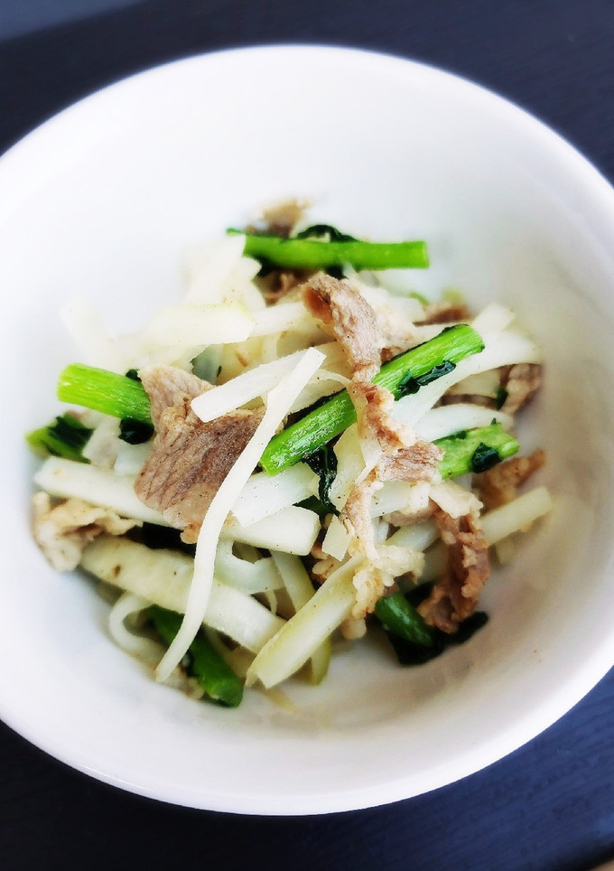 簡単 大根の皮と豚肉の塩きんぴら-レシピのメイン写真