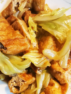 厚揚げとキャベツの簡単煮物-レシピのメイン写真