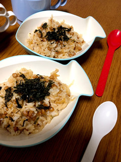 納豆チャーハン♡お子様用♡-レシピのメイン写真