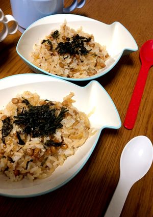 納豆チャーハン♡お子様用♡-レシピのメイン写真