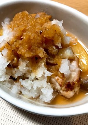 鶏もも肉とネギの和風ソテー おろしだれ-レシピのメイン写真