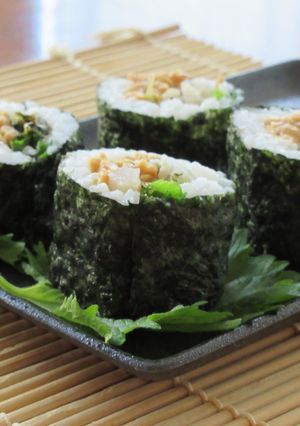 すぐき漬けと青じその納豆巻き-レシピのメイン写真