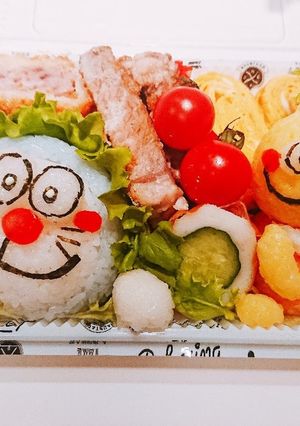 月面探査記♪ドラえもん♪キャラ弁♪♪-レシピのメイン写真