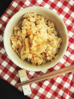たけのこと人参の炊き込みご飯-レシピのメイン写真