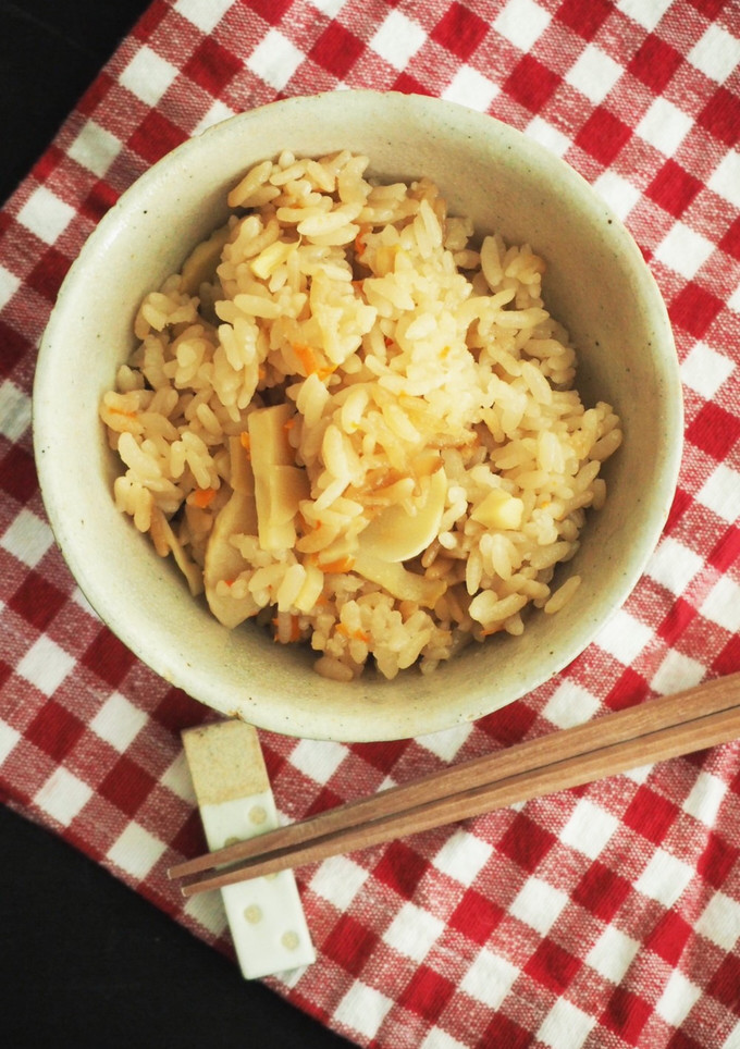 たけのこと人参の炊き込みご飯-レシピのメイン写真