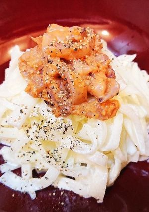 昆布だし大根とイカの塩辛のおつまみサラダ-レシピのメイン写真