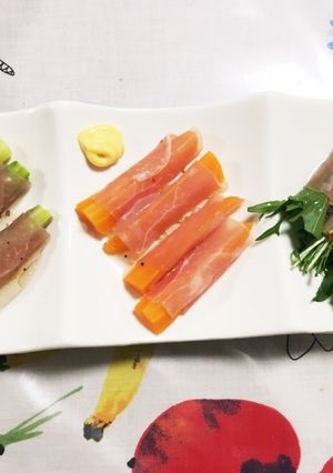 生ハム野菜巻き-レシピのメイン写真