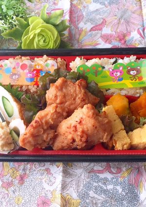 4月4日 蜂蜜味噌チキン 玄米弁当-レシピのメイン写真